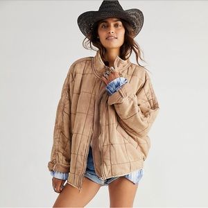 Free People Quilted Dolman Jacket